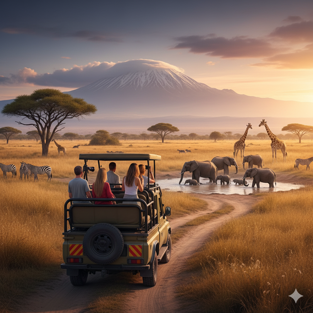 Safari vehicle Kenya